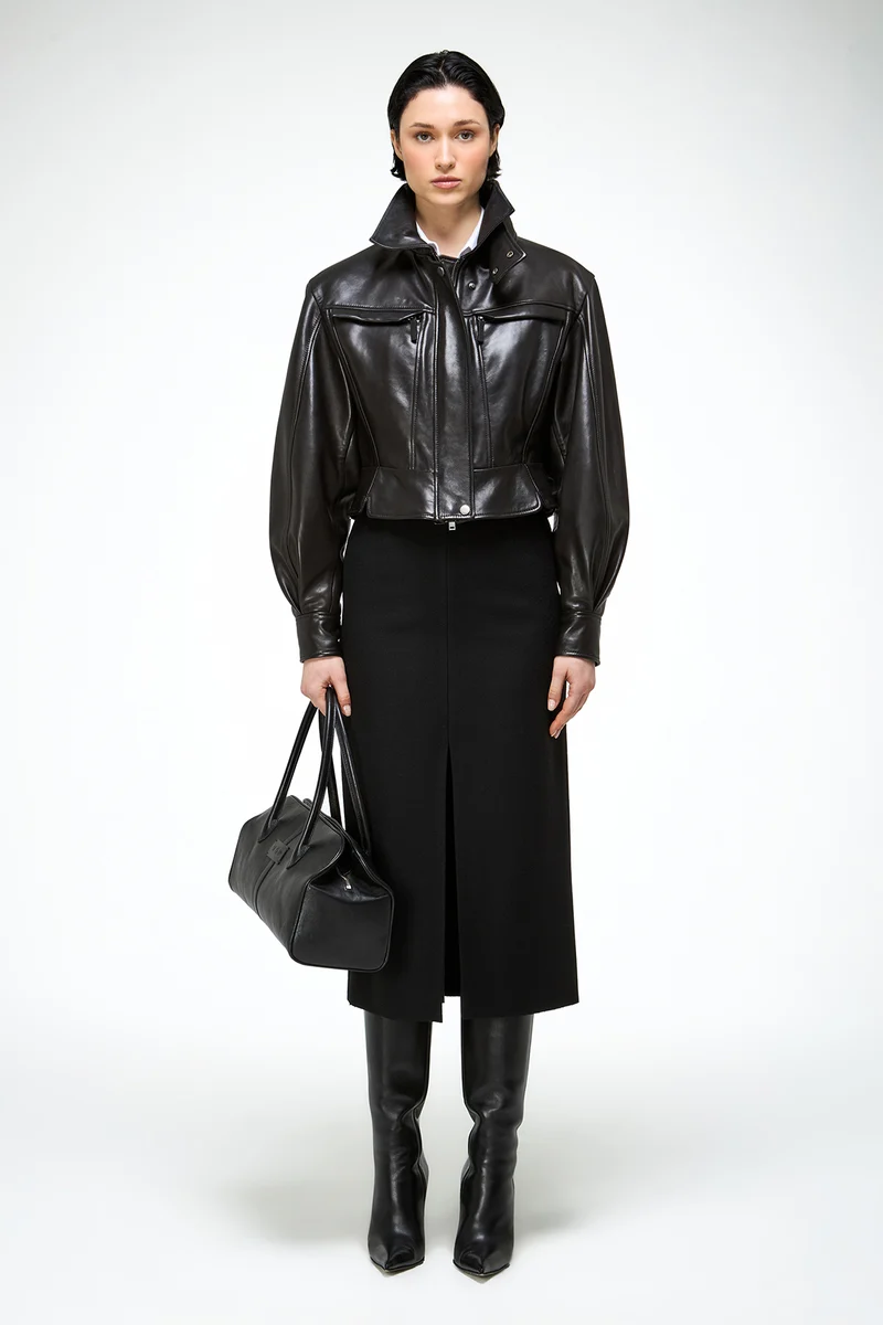 Gaia – Schwarze Lederjacke
