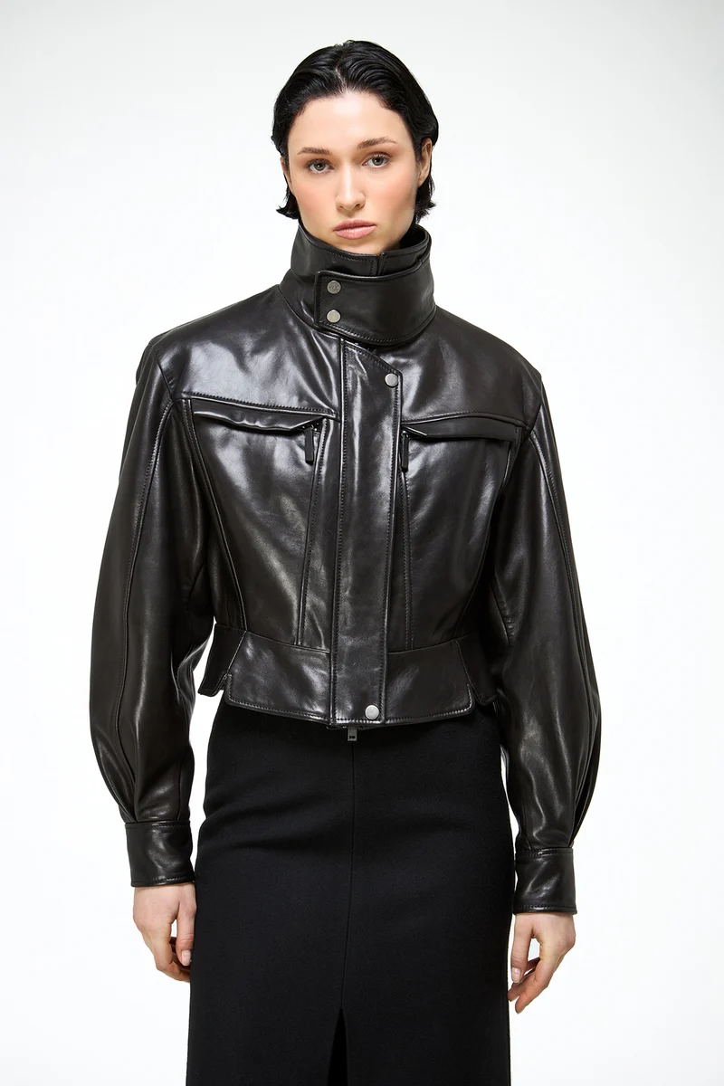 Gaia – Schwarze Lederjacke
