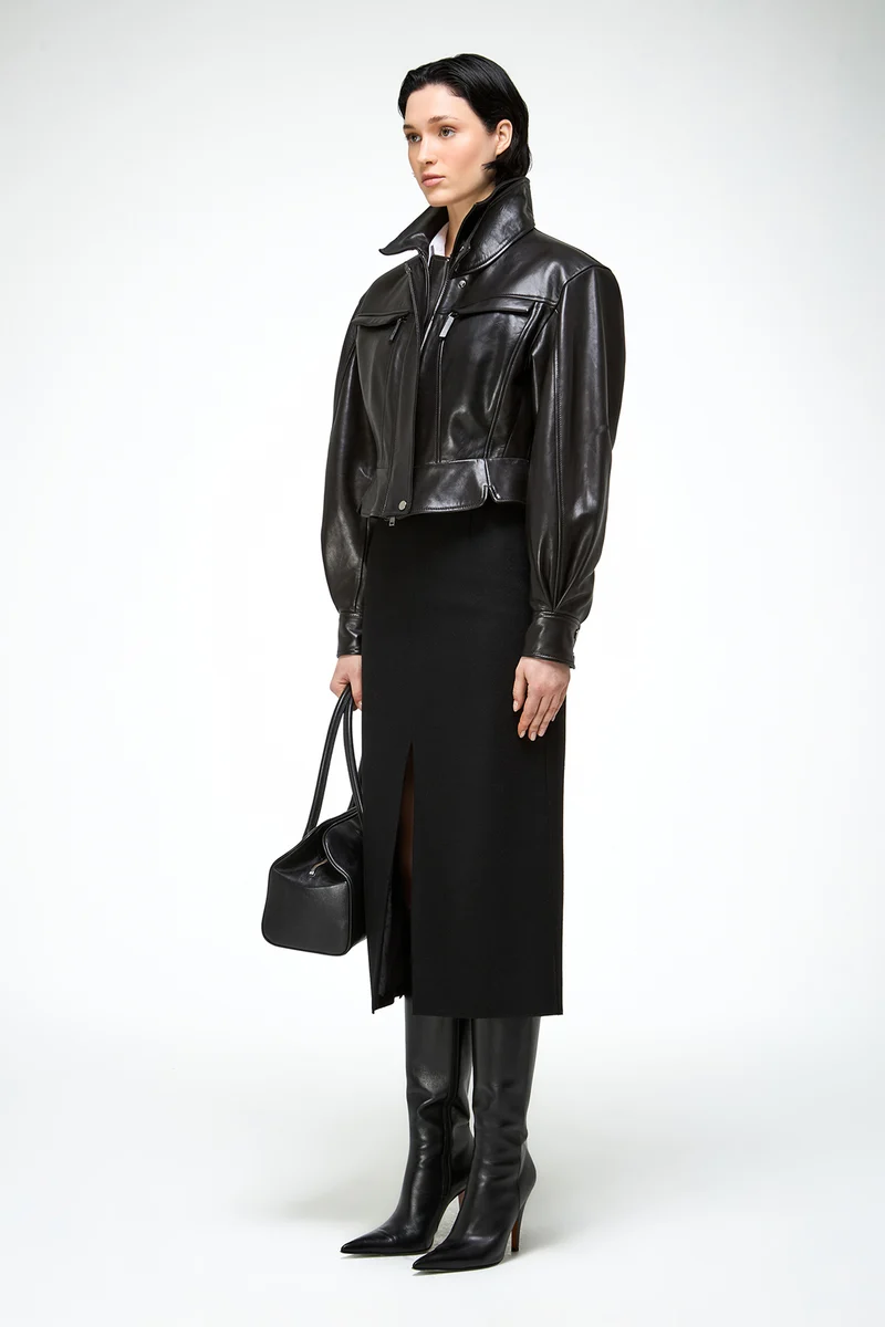 Gaia – Schwarze Lederjacke