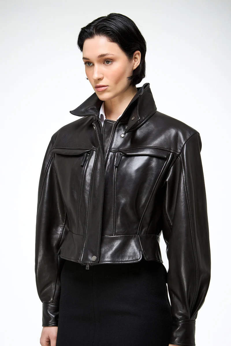 Gaia – Schwarze Lederjacke