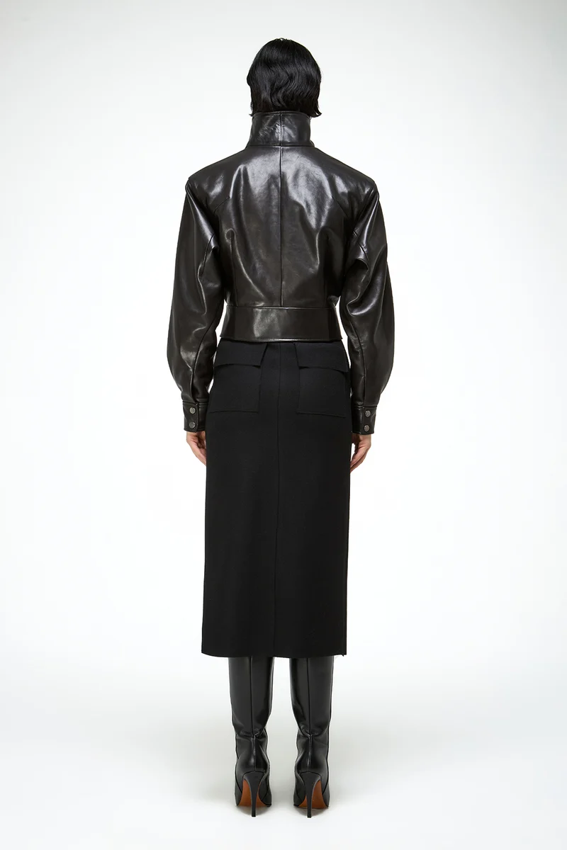 Gaia – Schwarze Lederjacke