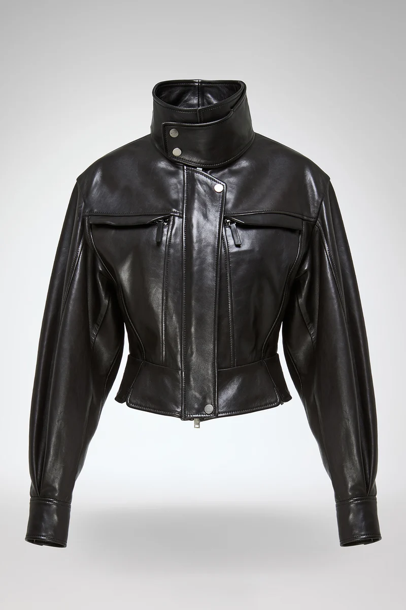 Gaia – Schwarze Lederjacke