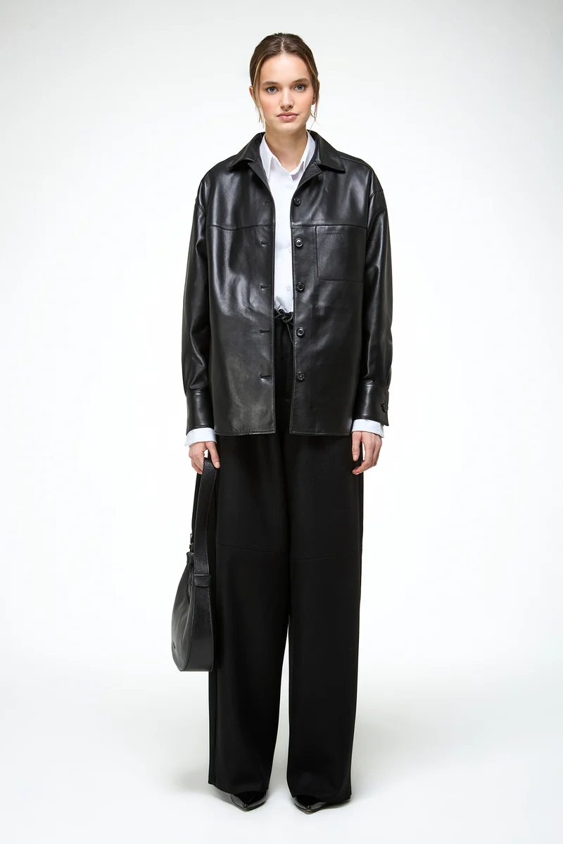 Nora - Schwarze Lederjacke