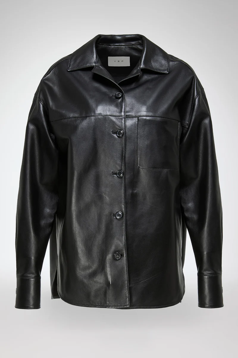 Nora - Schwarze Lederjacke