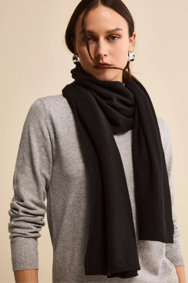 Sciarpa in cashmere - NERO
