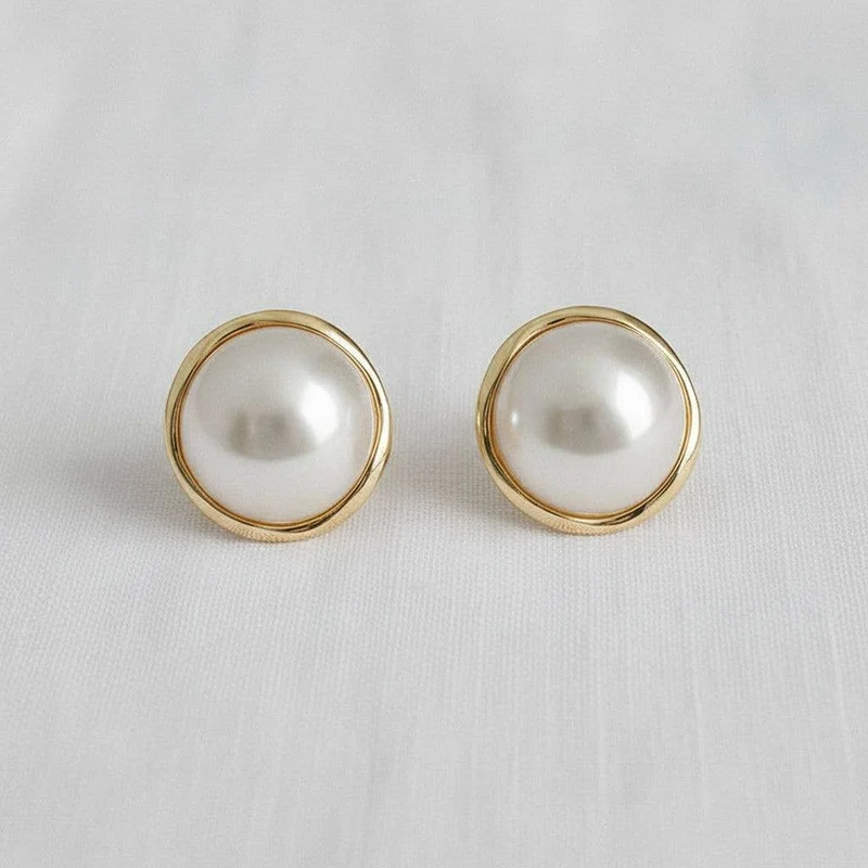 Pearl Stud Earrings