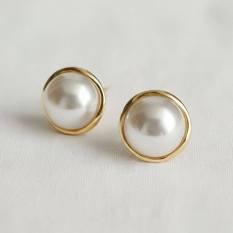 Pearl Stud Earrings