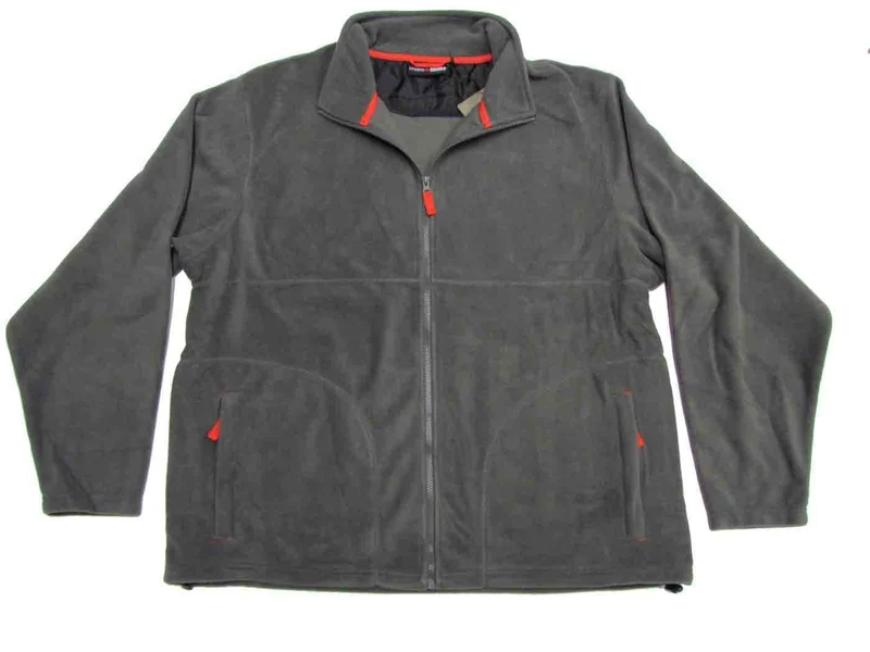 BigTiger Fleecejacke Herren Übergröße 3XL-12XL Schwarz Anthrazit Royal