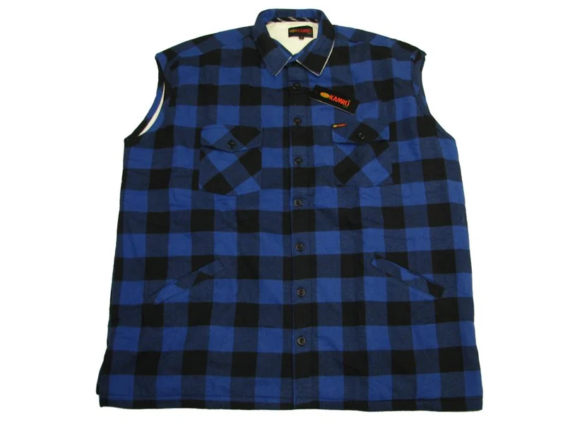 Kamro Holzfäller-Arbeitsweste Herren Übergröße, 4XL-10XL, Royal