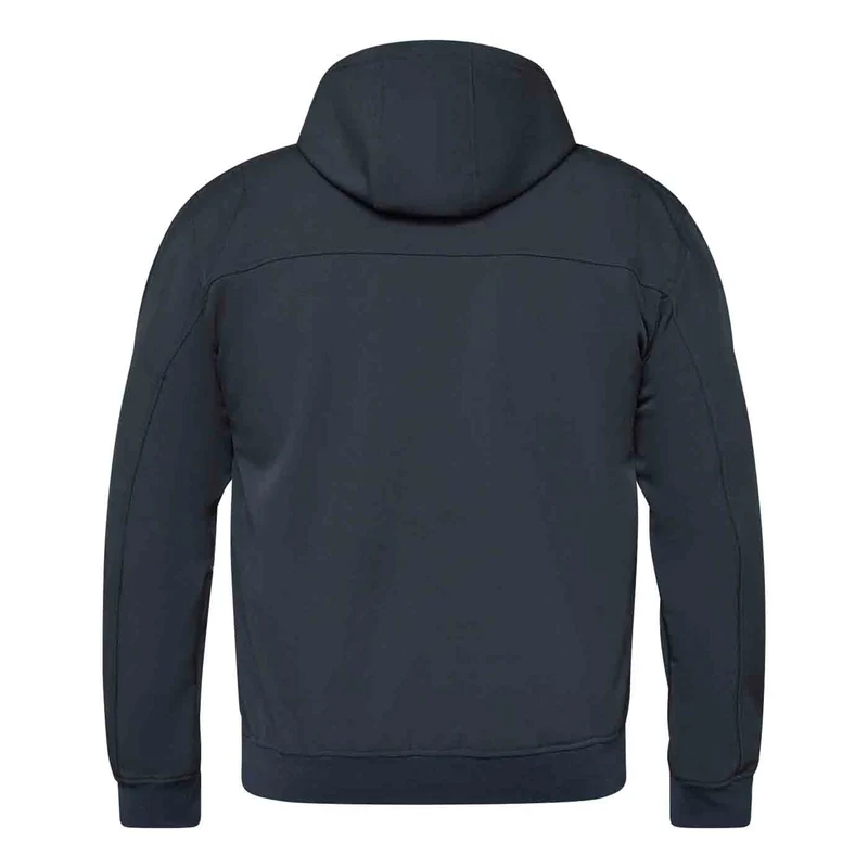 Allsize Softshell-Jacke Herren Übergröße 4XL-8XL Schwarz abnehmbare Kapuze