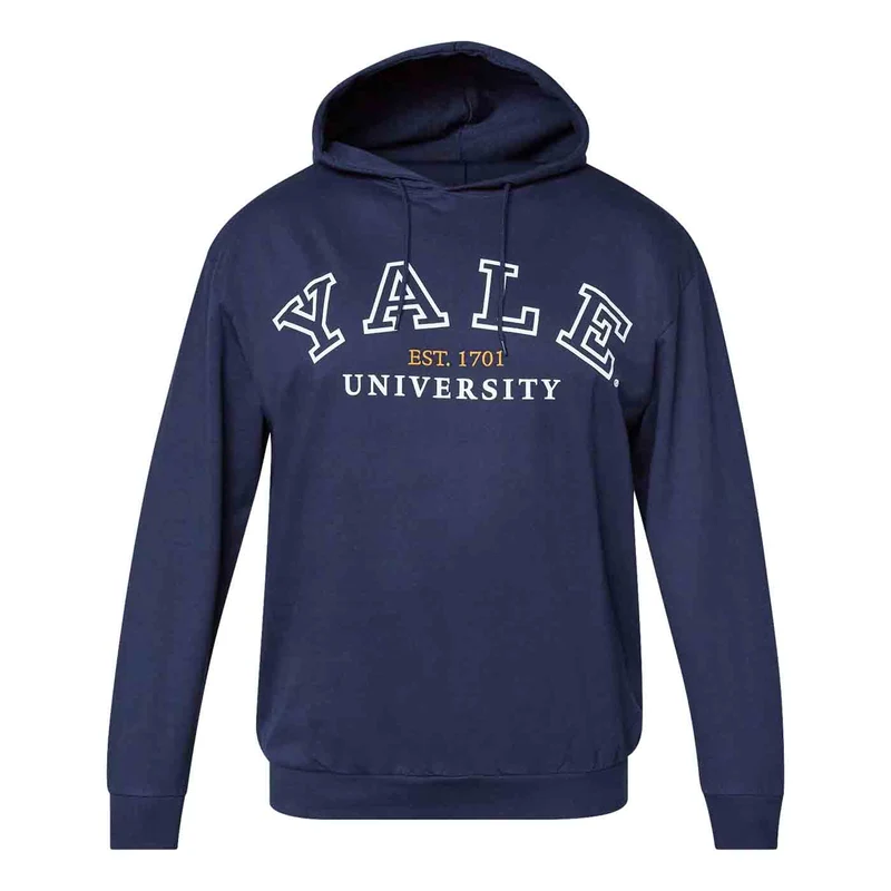 Allsize YALE Hoodie Herren Übergröße 4XL-8XL, Navy, Original Lizenz
