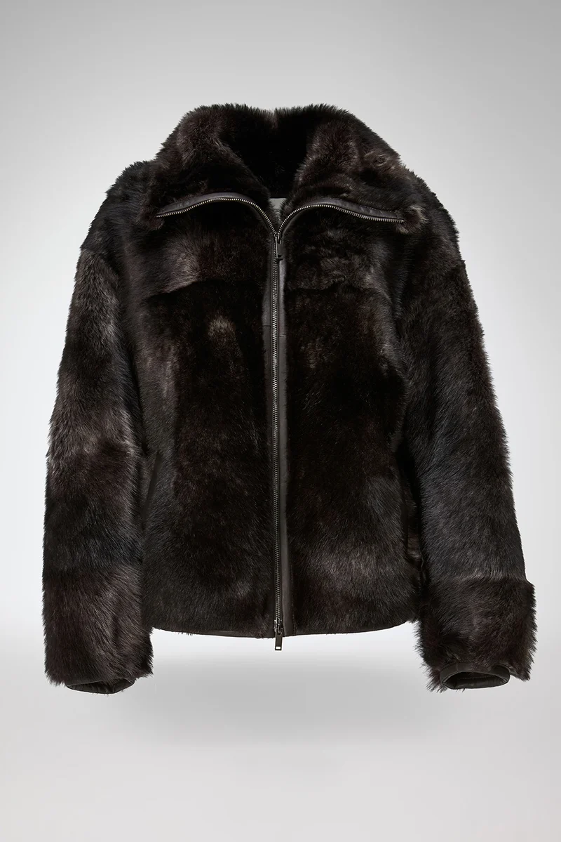 Bea - Brown Shearling Jacket