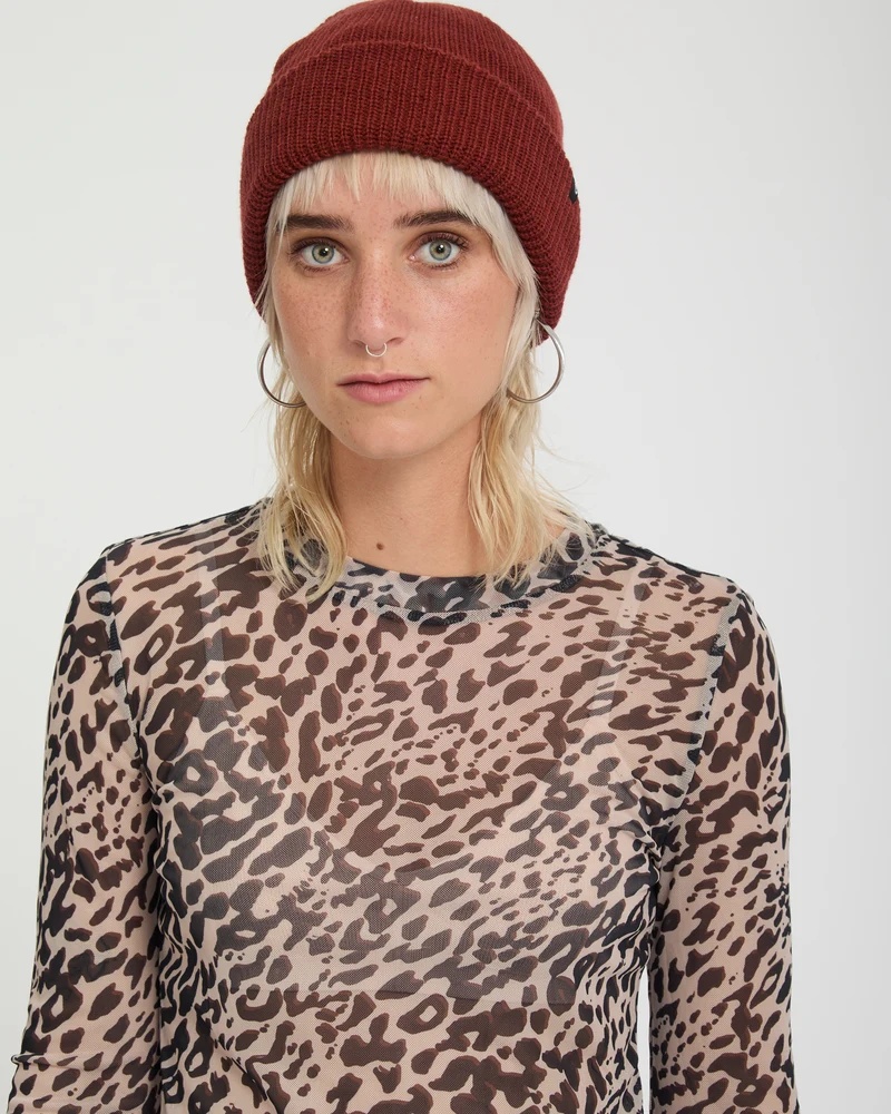 Tigardi Mesh-Top - Animal Print