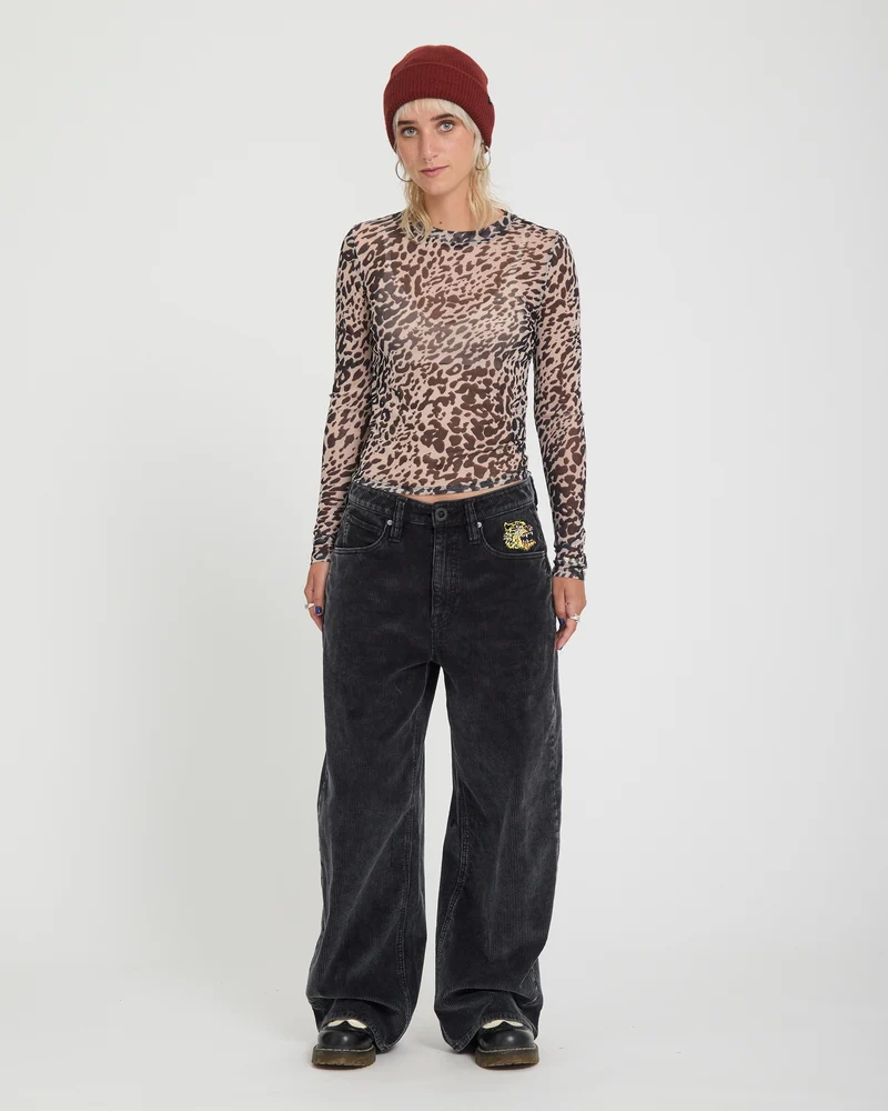 Tigardi Mesh-Top - Animal Print