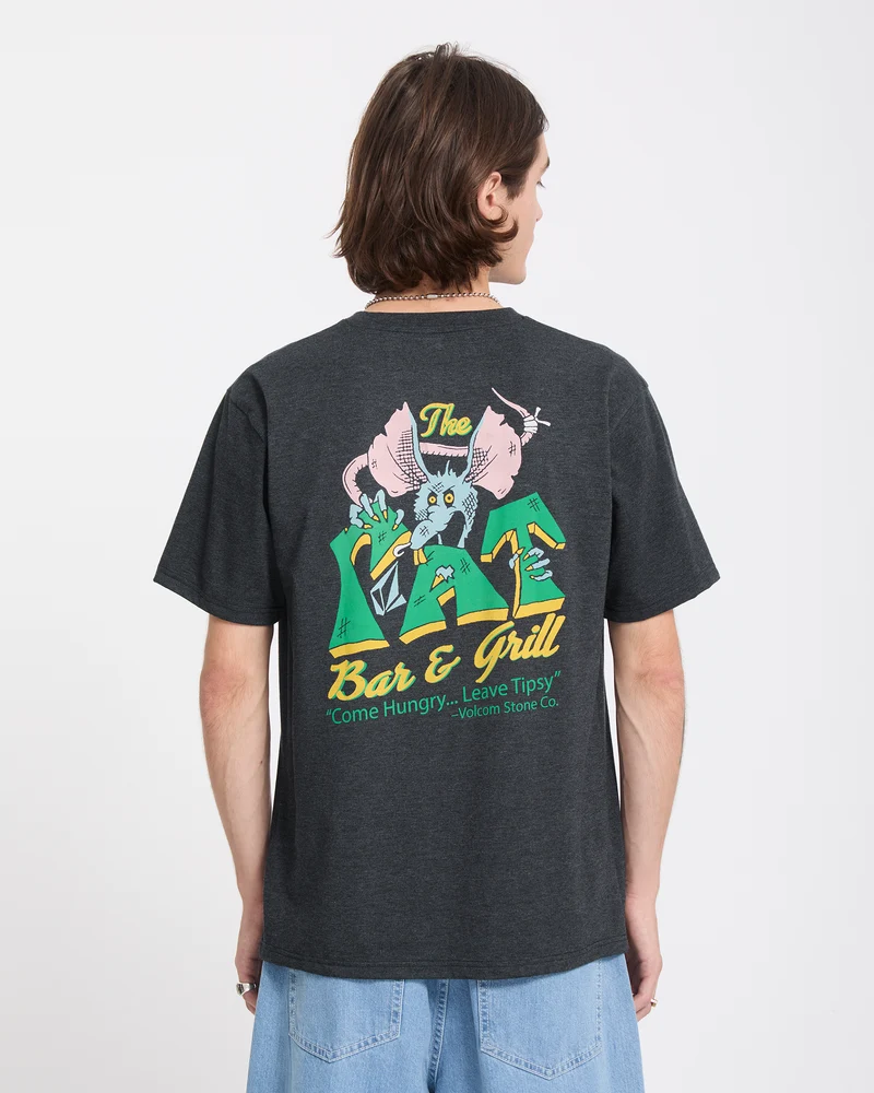 Tipsy Rat T-Shirt - Heather Black