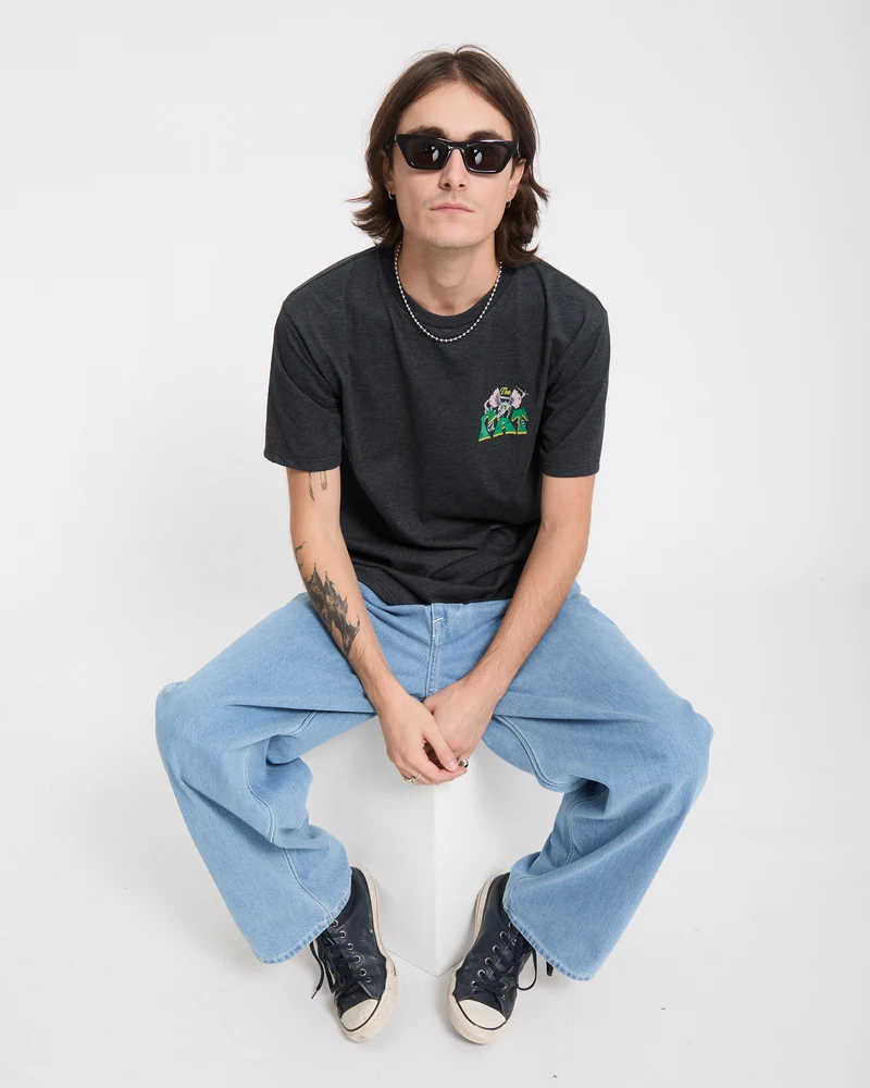 Tipsy Rat T-Shirt - Heather Black