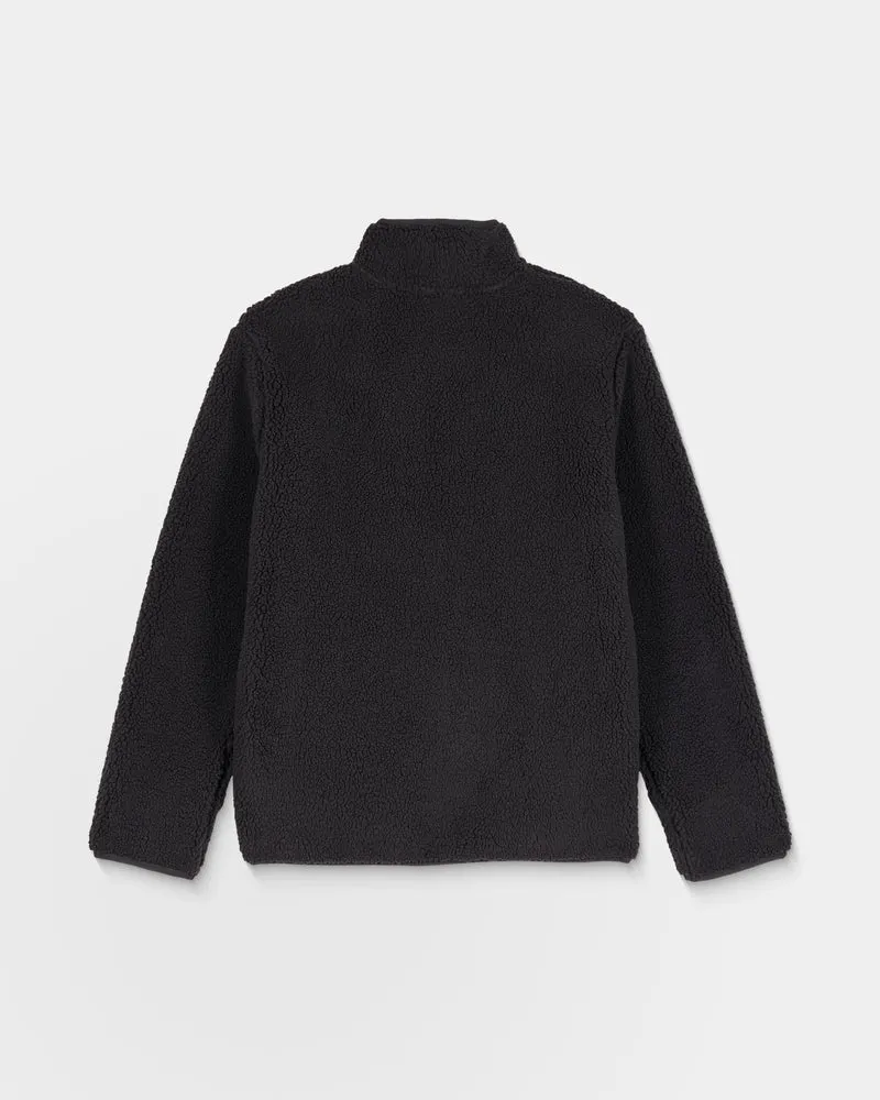 Storm Stone Zip Sherpa Jacke - Asphalt Black