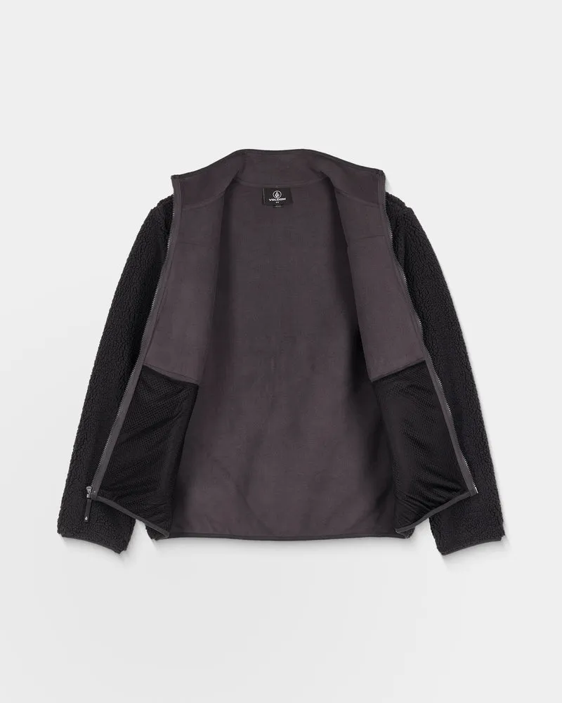 Storm Stone Zip Sherpa Jacke - Asphalt Black