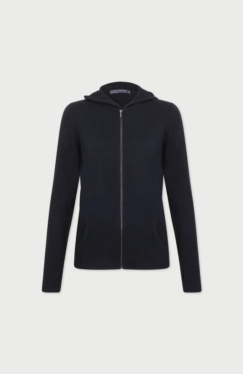 Schwerer Damen-Kapuzenpullover aus Merino-Activewear