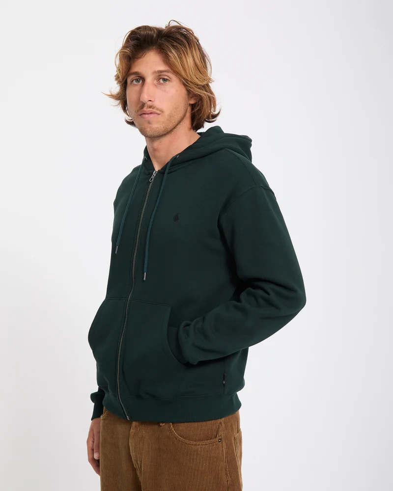 Single Stone Zip Hoodie - Scarab