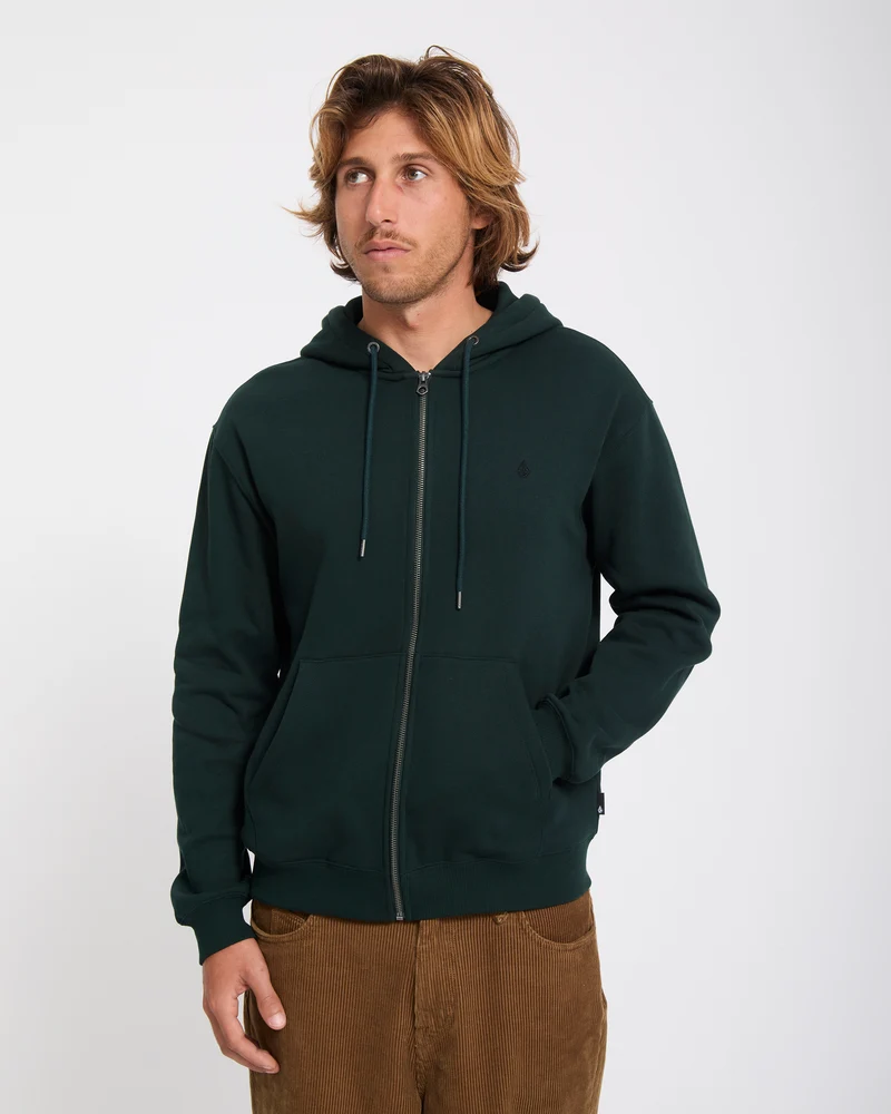 Single Stone Zip Hoodie - Scarab