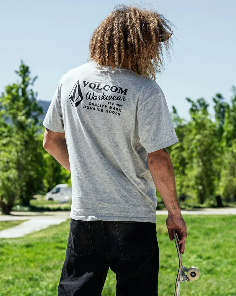 Workwear T-Shirt - Heather Grey