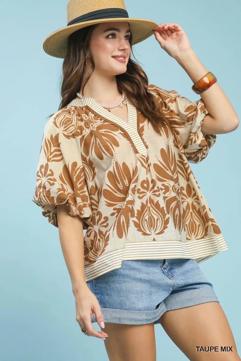 Rust & Ivy Floral Top
