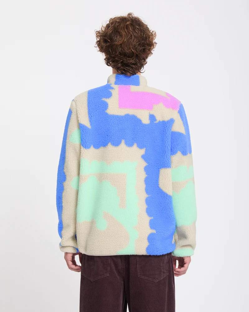 Carrau Fuzzar Zip Sherpa Jacke - Multi