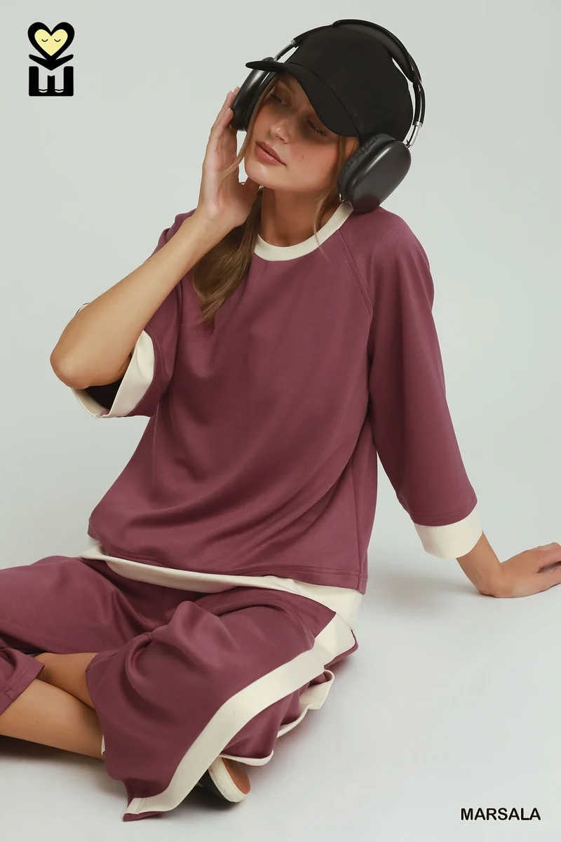 Marasal Top With White Trim