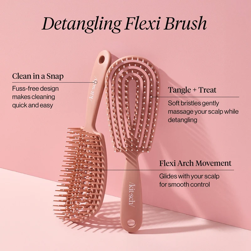 Detangling Flexi Brush - Terracotta