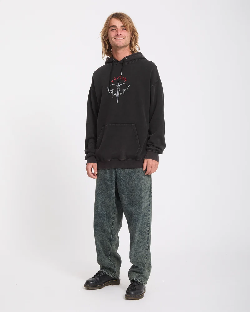 Wrong Angel Hoodie - Light Acid Black