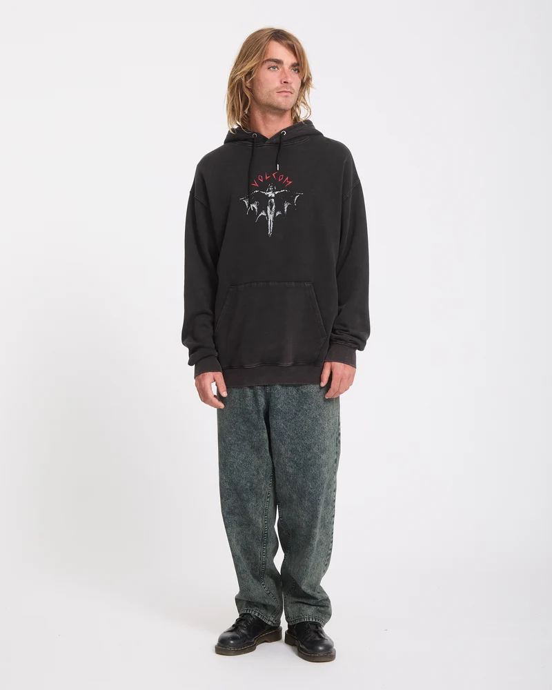 Wrong Angel Hoodie - Light Acid Black