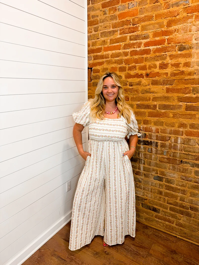 Dainty Floral Print Jumpsuit