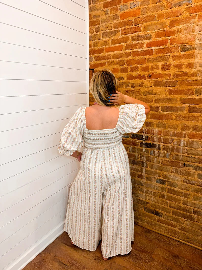 Dainty Floral Print Jumpsuit