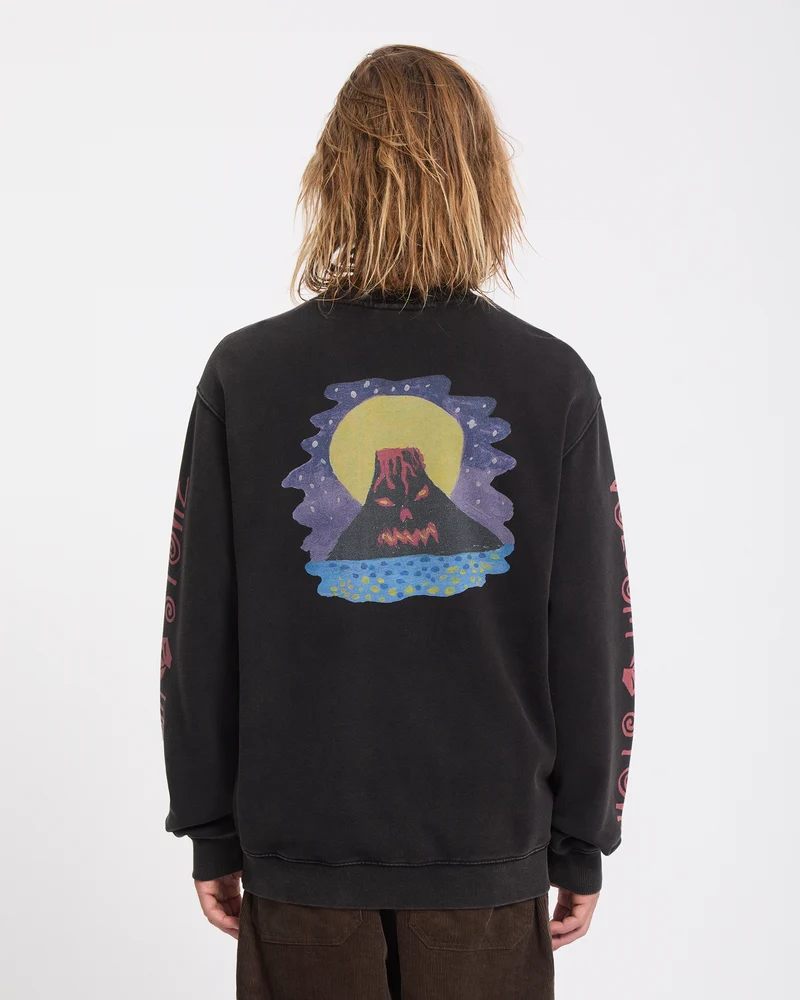 Ozzy Sweatshirt - Light Acid Black
