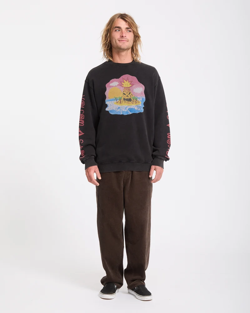 Ozzy Sweatshirt - Light Acid Black