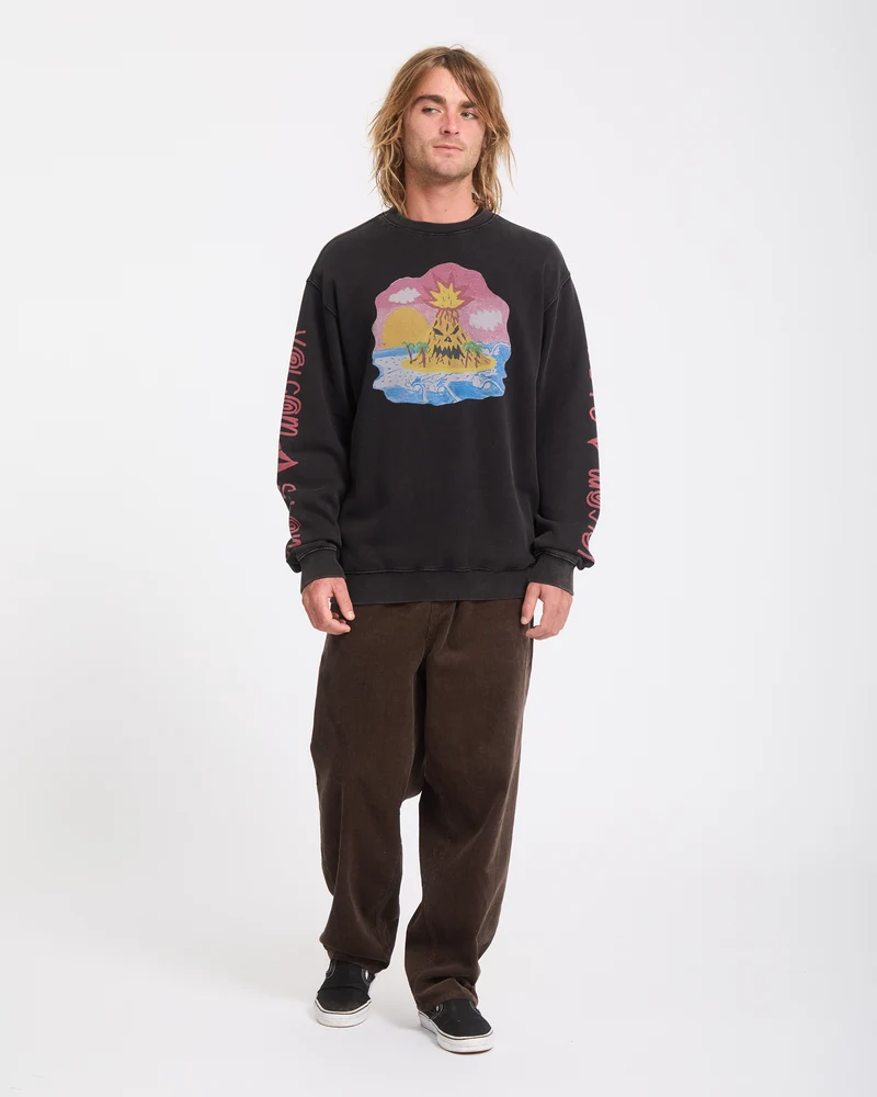 Ozzy Sweatshirt - Light Acid Black