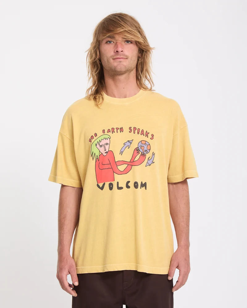 Earth Speaks T-Shirt - Mustard