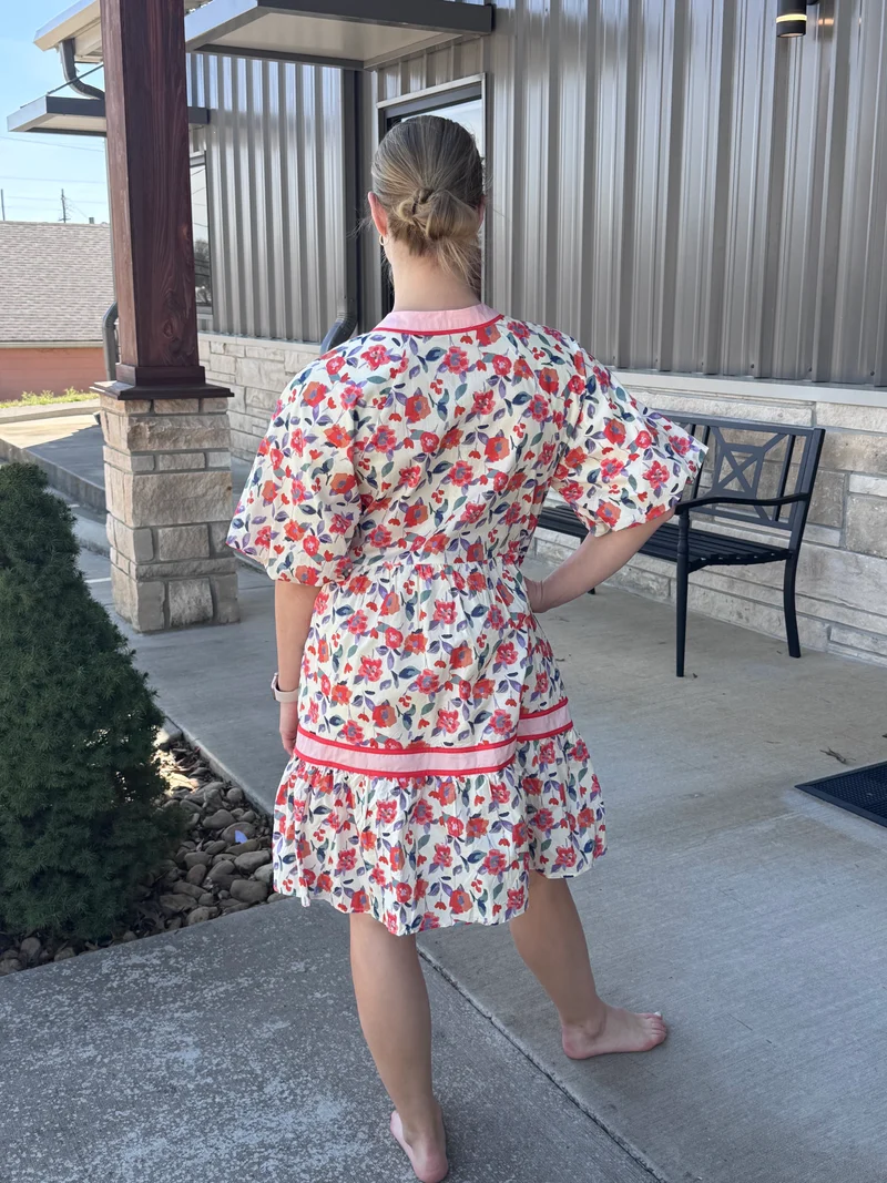 Floral Knee Length Dress