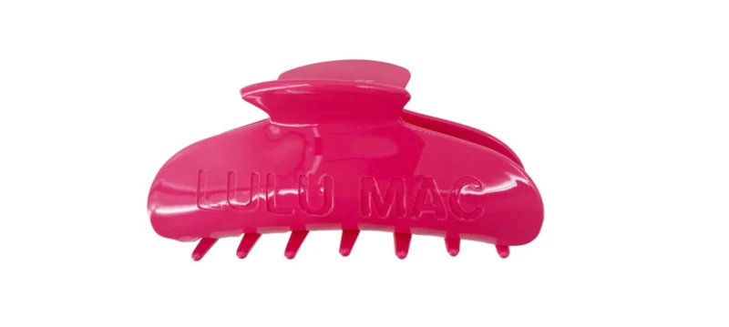 Lulu Mac Everyday Claw Clip Hot Pink