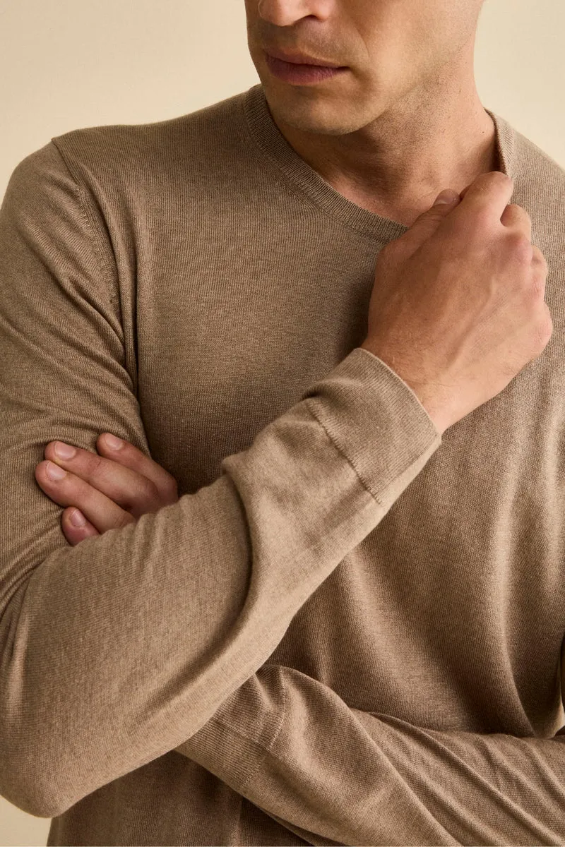 Maglia extrafine in seta e cashmere - VISONE