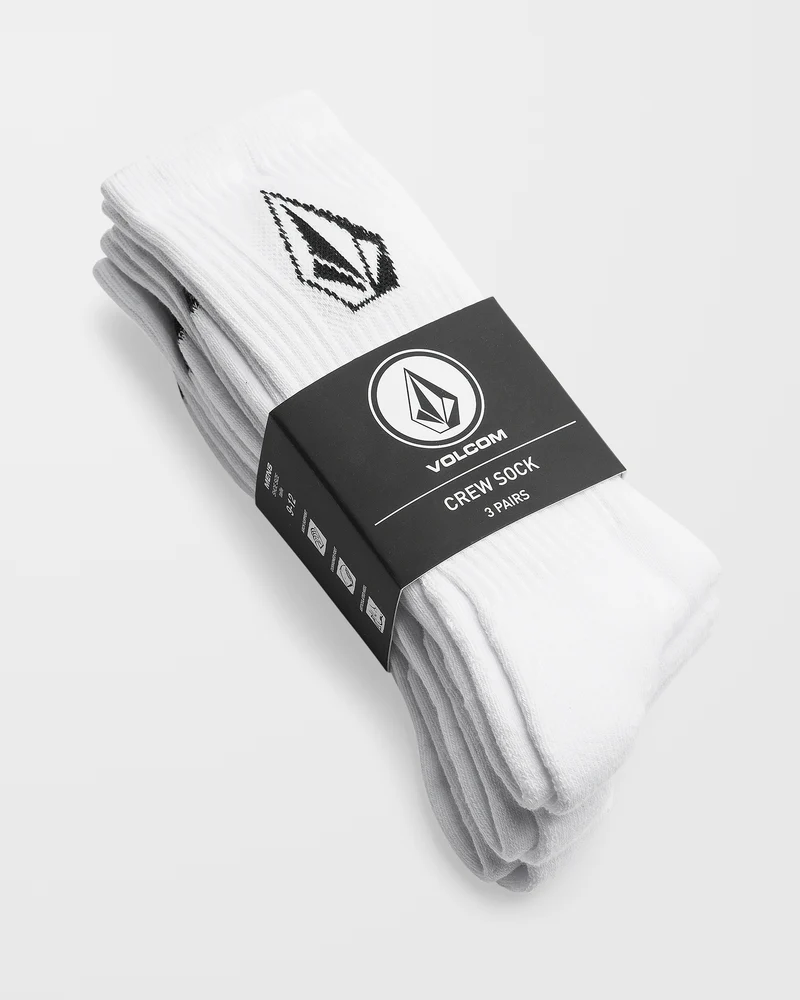 Full Stone Socken (3 Pack) - White