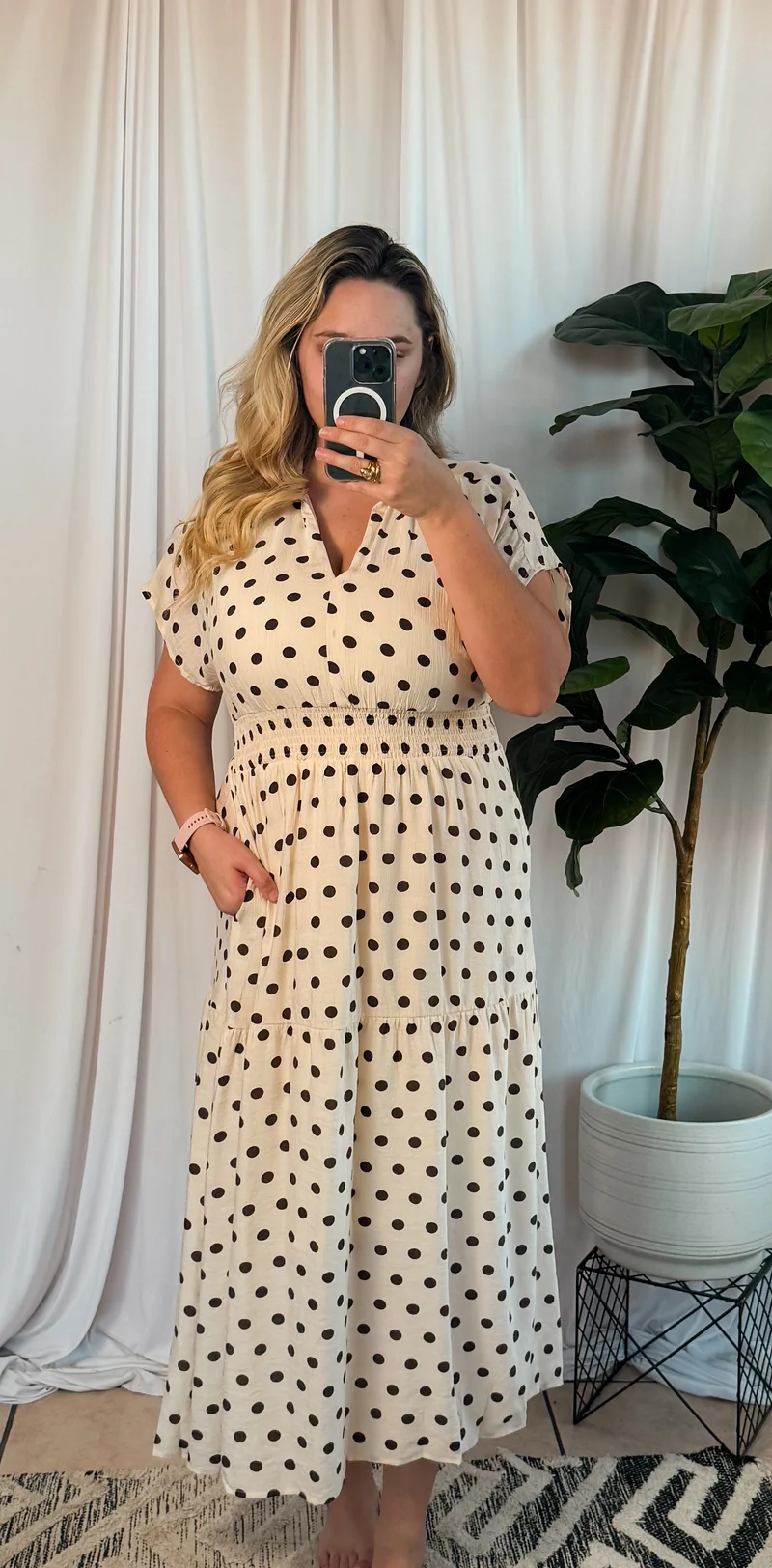 Polka Dot Dress With Pockets