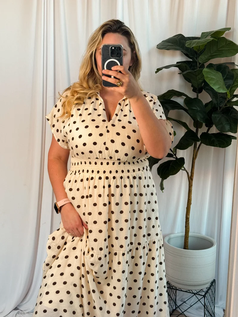 Polka Dot Dress With Pockets