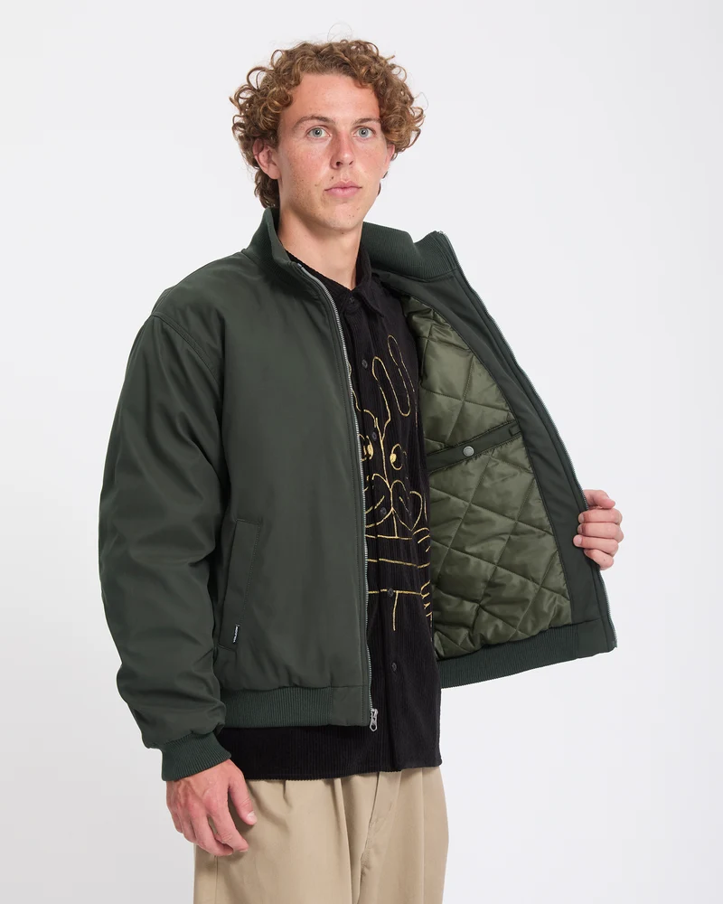 Damerman Bomberjacke - Rinsed Black