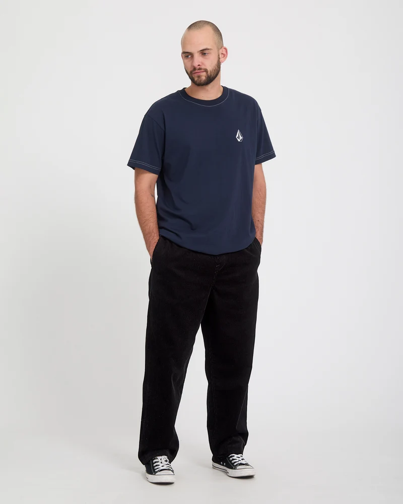 Freazy Loose Corduroy Hose - Black