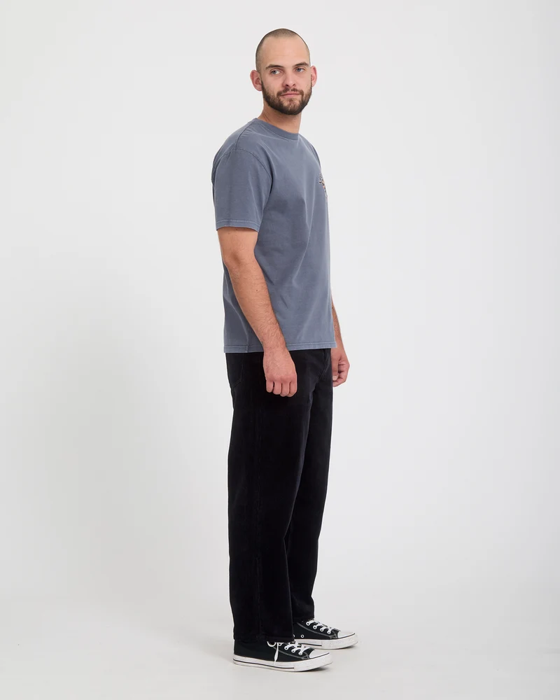 Billow Tapered Cordhose - Black