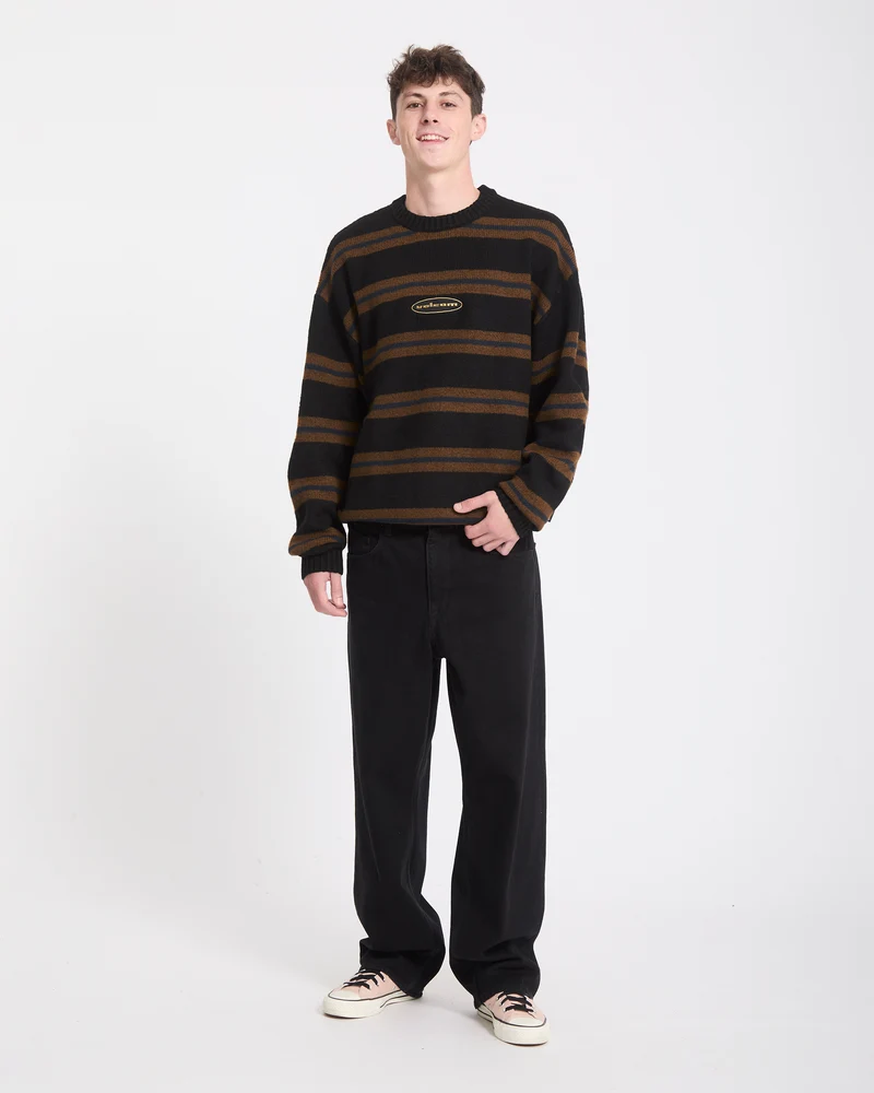Striperstand Pullover - Black