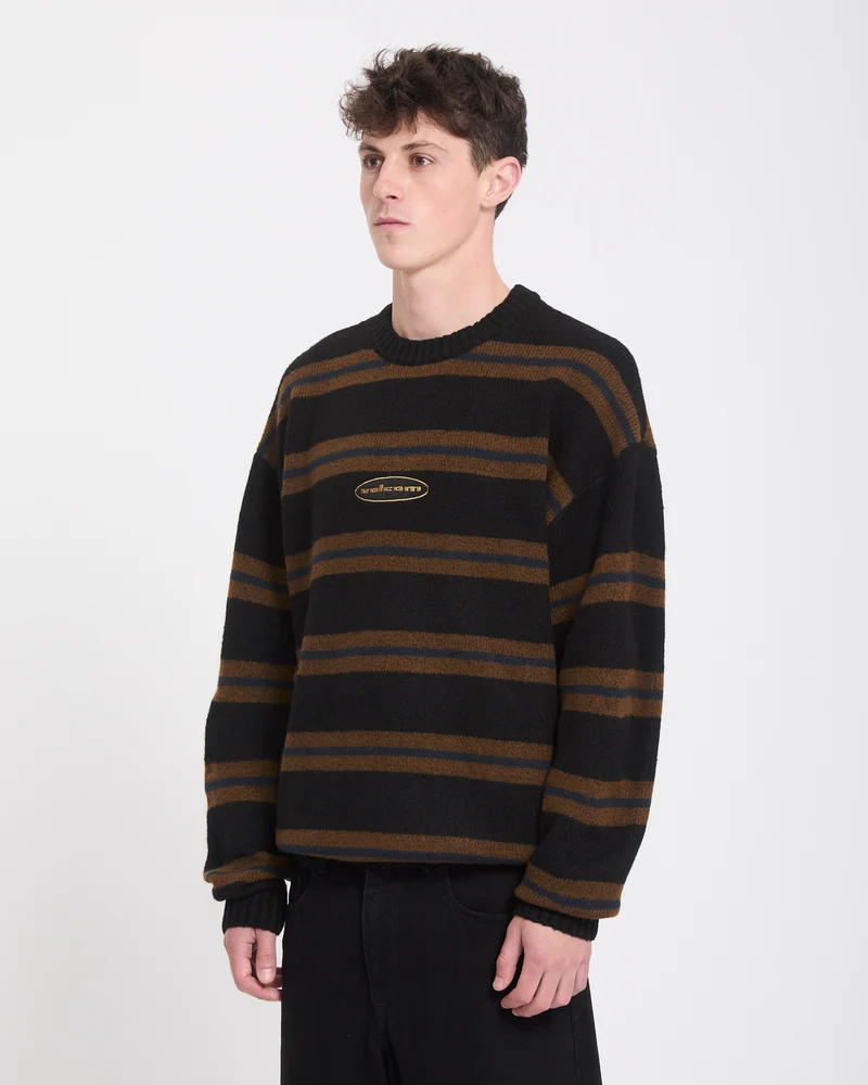 Striperstand Pullover - Black