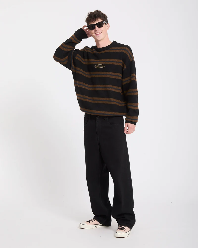 Striperstand Pullover - Black